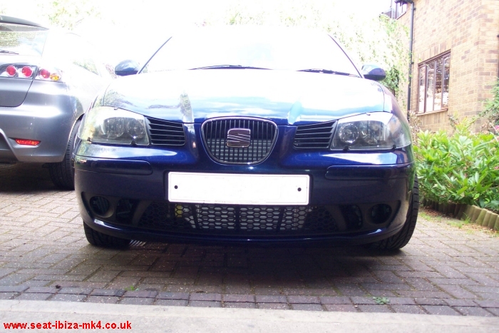 Andy's Ibiza TDI Sport fitted with Cupra front bumper and SeatSport front-mount intercooler (FMIC).
